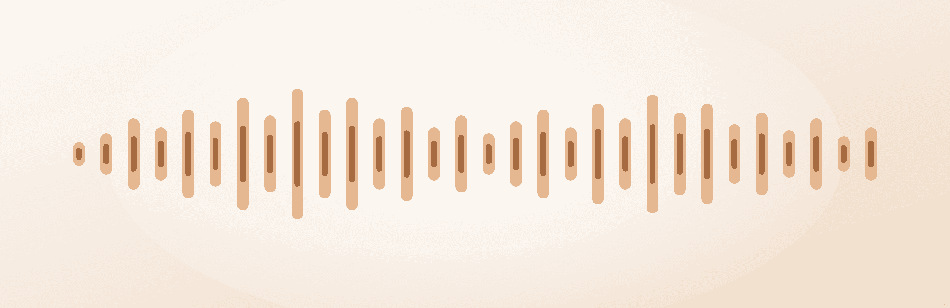 Illustration of an audio waveform — a saved recording of a loved one's voice
